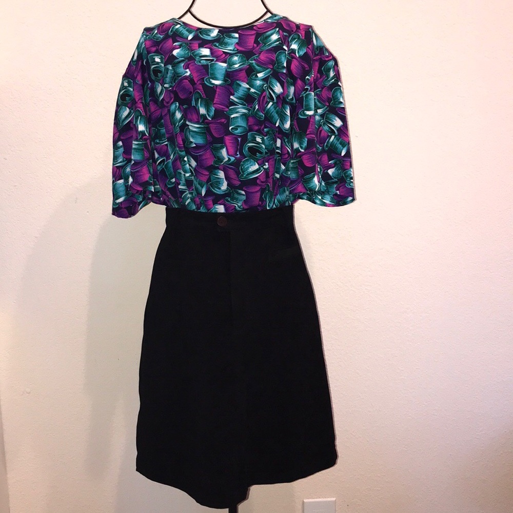 Suede skirt